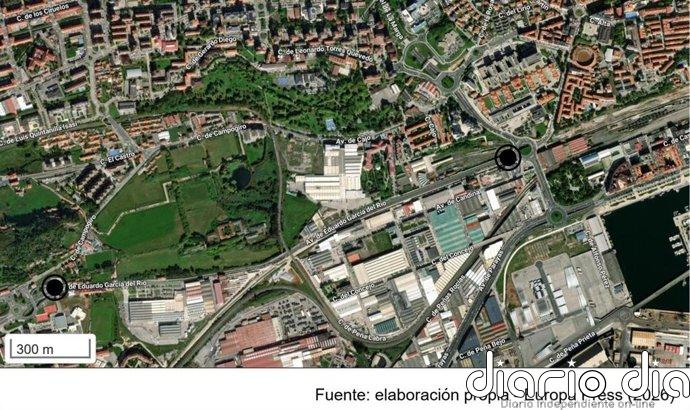 Denunciado por provocar un incendio de plumeros en Santander por el que hubo que evacuar a varias personas