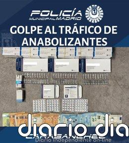 Detenido en Carabanchel un hombre por distribuir anabolizantes que escondía en la rueda de repuesto del coche