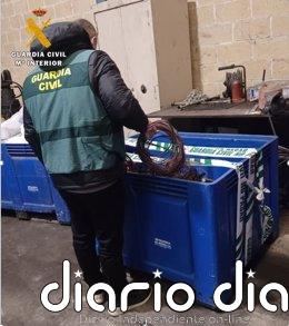 Dos detenidos por sustraer cableado de cobre valorado en 6.000 euros en el polígono de Tudela (Valladolid)
