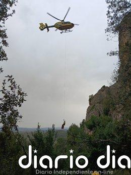 Dos escaladores en estado crítico en Montserrat (Barcelona) al caerles unas piedras