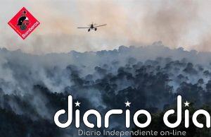 Dos medios aéreos se suman a la extinción del incendio forestal de Tibi, ya estabilizado