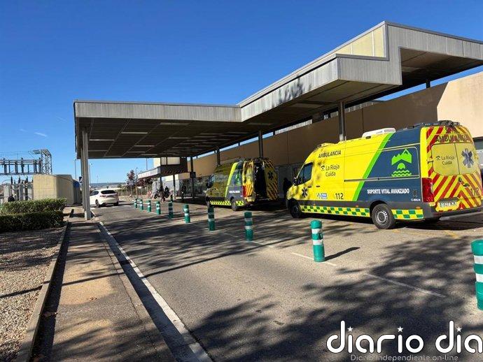 Dos vecinos de Corera trasladados al San Pedro tras sufrir un accidente de tráfico en Logroño