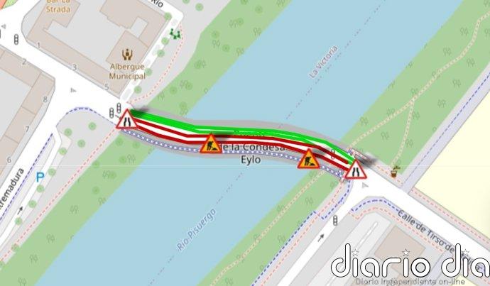 El Ayuntamiento de Valladolid realizará obras en las juntas de dilatación del puente Condesa Eylo del 12 al 18 de abril