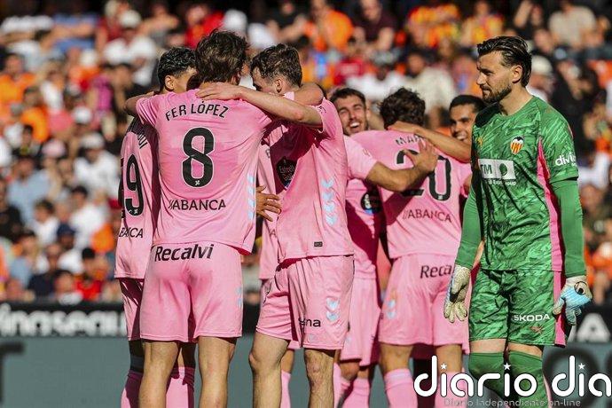 El Celta toma Mestalla para mirar a la Champions y el Getafe adelanta al Athletic Club