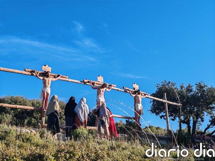 El Drama de la Cruz de Alcorisa (Teruel) conmueve con una puesta en escena más espectacular en el Monte Calvario