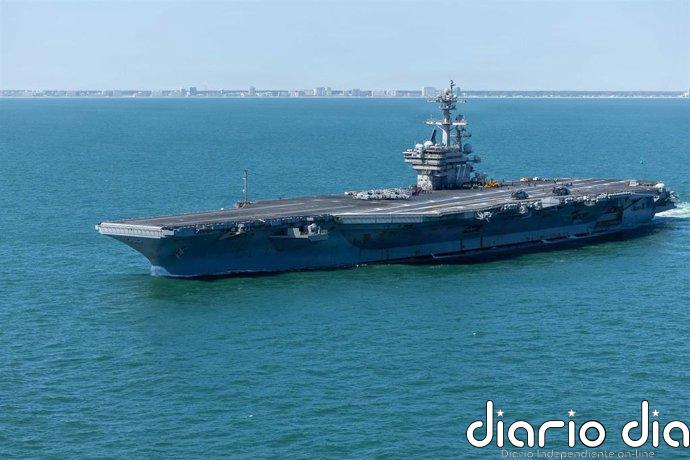 El Ejército de EEUU confirma la llegada de un tercer portaaviones a Oriente Próximo en medio de la frágil tregua