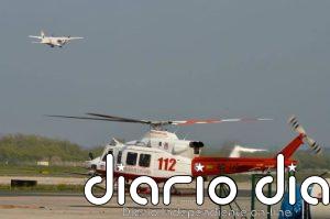 El helicóptero rescata a un vizcaíno con una contusión en la cabeza y fractura de codo en el Pico San Vicente