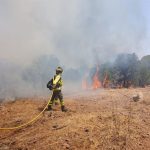 El Infoca da por controlado los incendios forestales en Sanlúcar de Guadiana y Encinasola (Huelva)