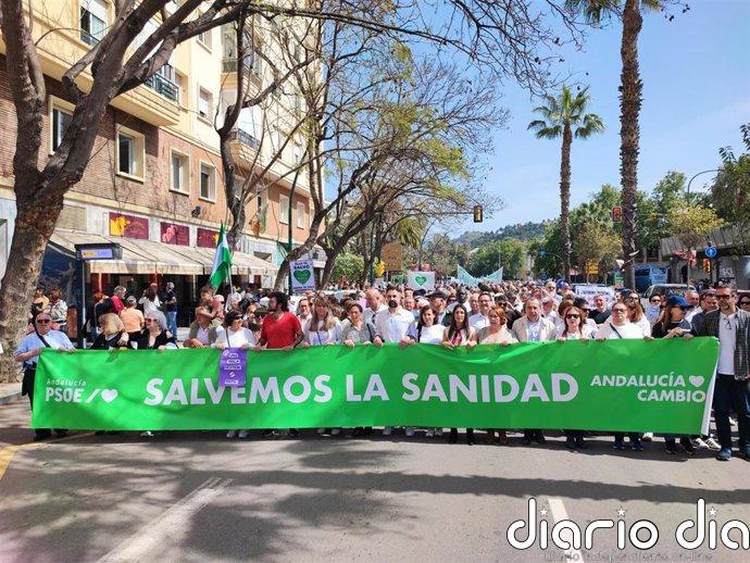 El PSOE de Málaga reivindica la sanidad pública frente al "deterioro y privatización" impulsado por Moreno