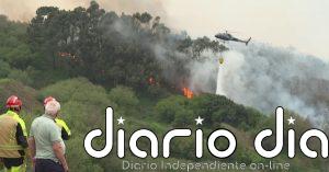 El viento y el calor complican la extinción de varios incendios en Galicia