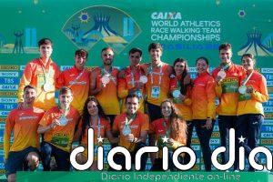 España logra cuatro medallas en el Mundial de marcha por equipos