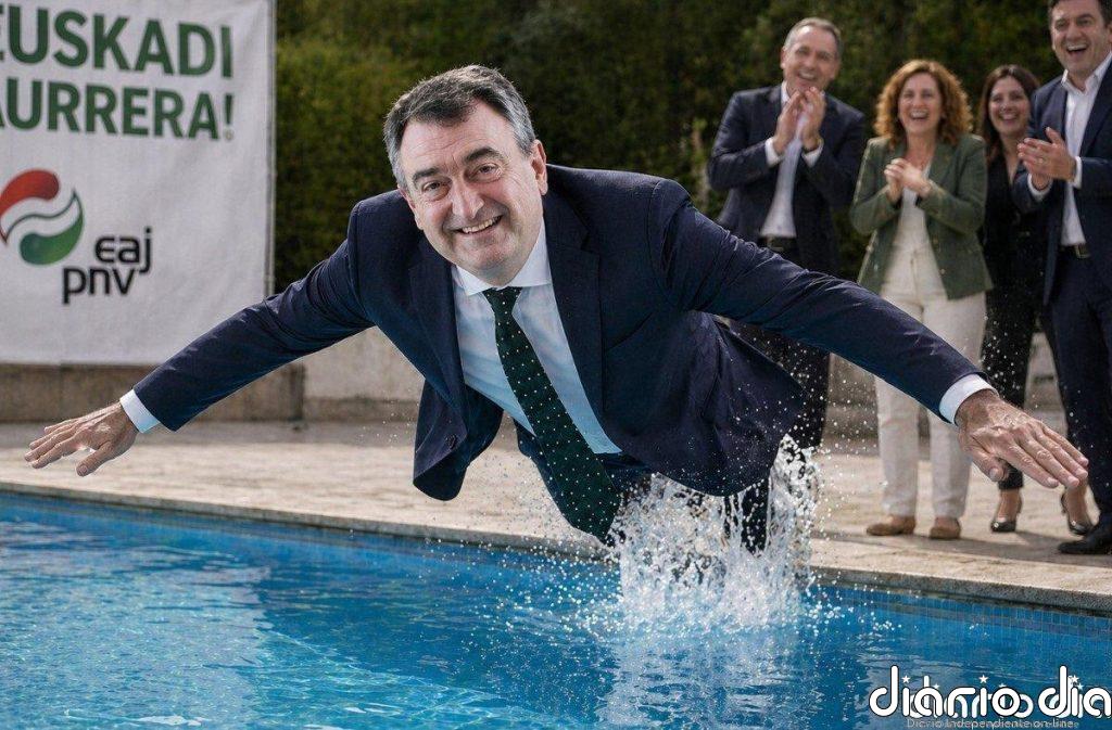 Esteban anula una reunión "con Moncloa" tras "la falta de respeto" del PSE al publicar una foto tirándose a la piscina