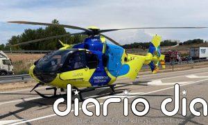 Evacuado en helicóptero un motorista de 58 años tras una caída en un camino en Higueras de las Dueñas (Ávila)