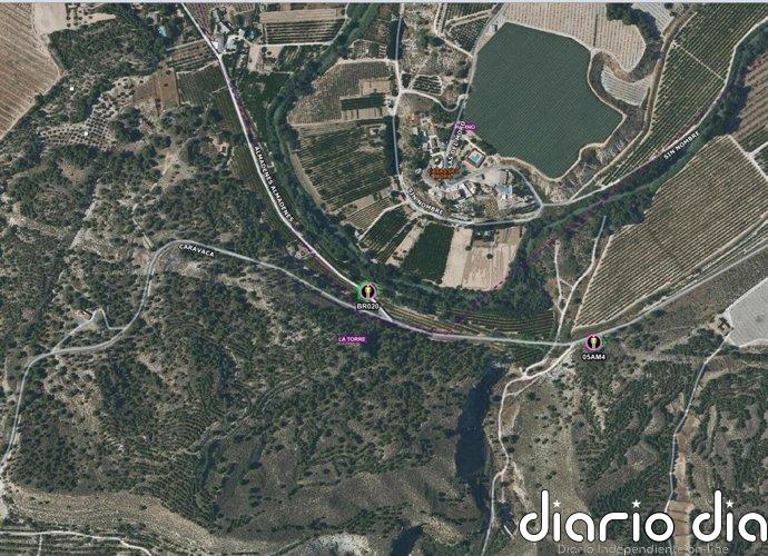 Extinguido un conato de incendio forestal en la ribera del río Segura a su paso por Cieza