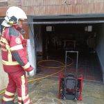 Extinguido un incendio en el garaje de una vivienda en Mazcuerras