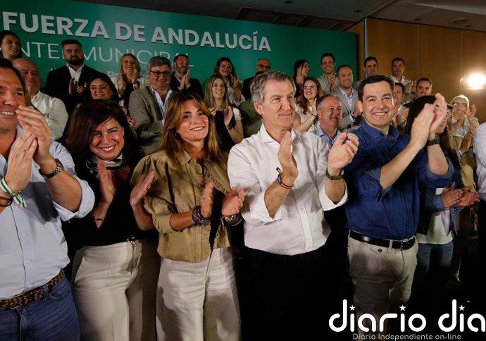 Feijóo cree que Moreno "merece" repetir su mayoría absoluta para asentar el "cambio" que "ha sentado bien a Andalucía"