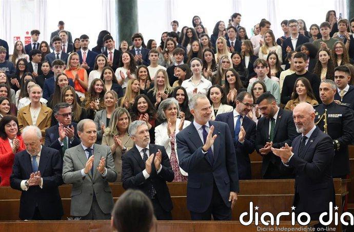 Felipe VI defiende el Derecho como "la piedra angular de la convivencia" ante conflictos como en Oriente Próximo