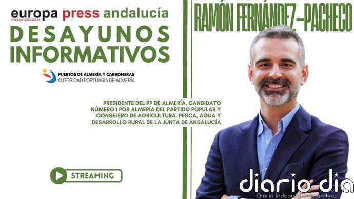 Fernández-Pacheco (PP) participa este lunes en Almería en los desayunos informativos de Agencias Andalucía