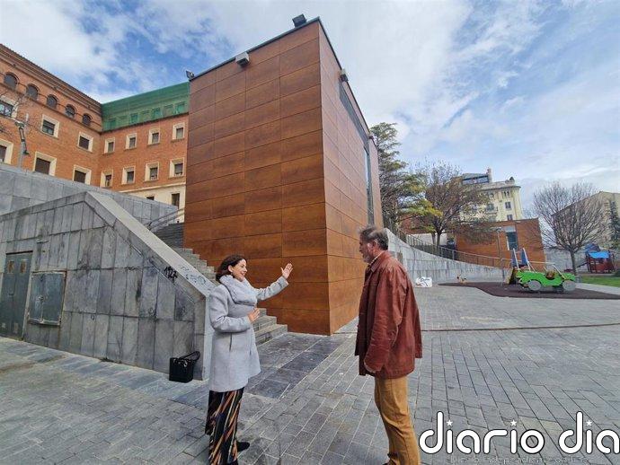 Finaliza la renovación de los cubos de acceso al aparcamiento de la Glorieta de Teruel con 117.161 euros de inversión