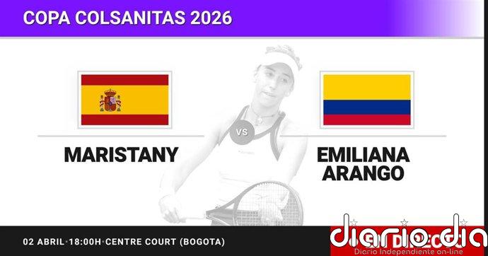 Guiomar Maristany - Emiliana Arango, en directo hoy: sigue el partido de Copa Colsanitas