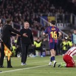 Hansi Flick: "El VAR estuvo muy concentrado con el Atlético; era alemán, gracias"