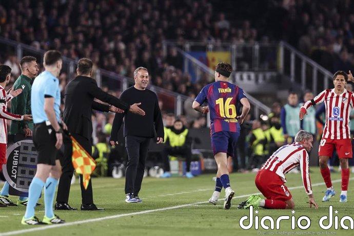 Hansi Flick: "El VAR estuvo muy concentrado con el Atlético; era alemán, gracias"