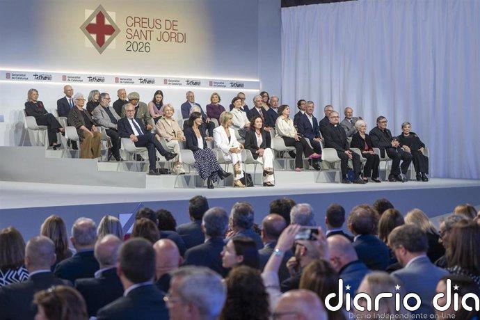 Illa expresa el compromiso de Catalunya con la regularización en las Creus de Sant Jordi