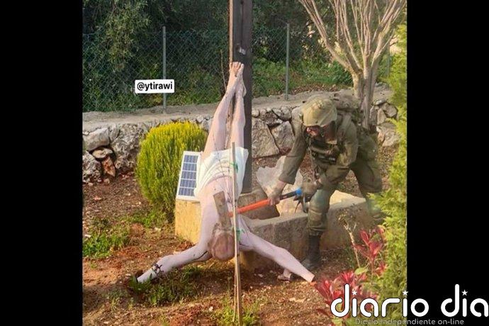 Israel abre una investigación tras difusión de una imagen de un militar israelí golpeando una imagen de Jesús en Líbano