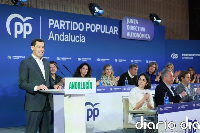 Juanma Moreno presenta este sábado en un acto en Granada a los candidatos del PP-A a las elecciones andaluzas