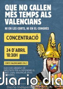 Juristes se concentra ante Les Corts este viernes, víspera del 25A, contra la "inacción" para recuperar el derecho civil