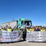 La Comarca de Los Monegros inicia en Sariñena los 'Martes Negros' de cortes de carreteras para exigir seguridad