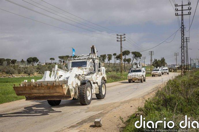 La FINUL denuncia la retención ilegal de un convoy humanitario en Líbano por parte del Ejército israelí