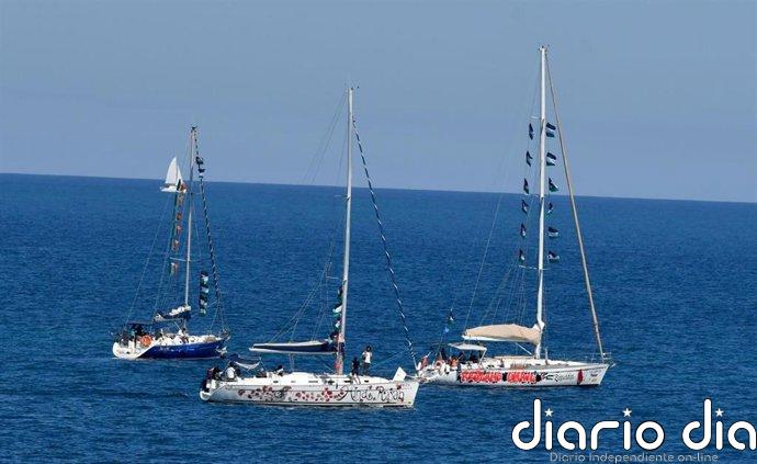 La flotilla rumbo a Gaza denuncia la interceptación de sus barcos por lanchas identificadas como "Israel"