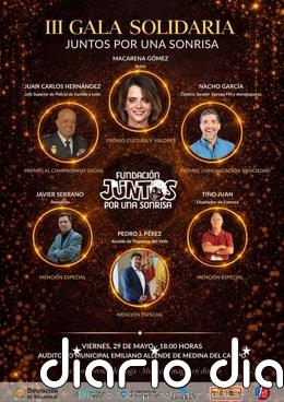 La Fundación Juntos por una Sonrisa celebrará su III Gala Solidaria el 29 de mayo en Medina del Campo (Valladolid)