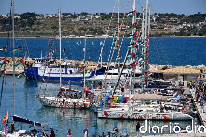 La mayor misión a Gaza de la Global Sumud Flotilla parte de Sicilia con más de medio centenar de barcos