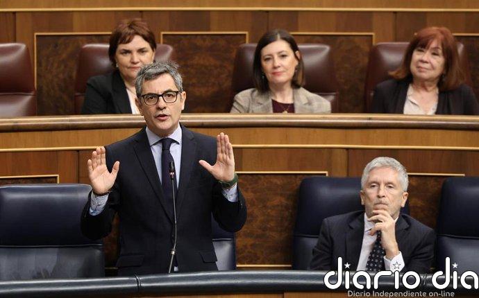 La oposición centrará en Bolaños en el próximo control del Congreso ante la ausencia de Sánchez y cuatro ministros
