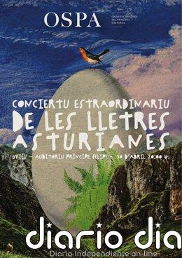 La OSPA celebra el 30 de abril el 'Conciertu de les Lletres Asturianes' con el estreno mundial de dos obras en Oviedo