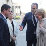 La Reina Sofía deslumbra en una cita con el arte español en Londres con impresionantes joyas de estreno de diamantes