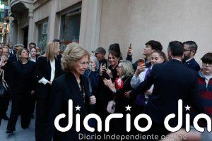 La reina Sofía y las infantas Elena y Cristina, en la Procesión del Cristo de los Mineros de Cartagena