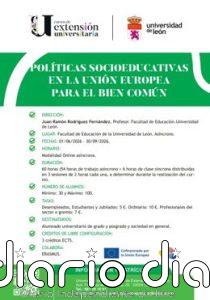 La ULE analizará las políticas socioeducativas europeas para el bien común en un curso de extensión universitaria