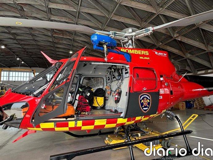 Los Bomberos de Mallorca superan los 100 rescates con el helicóptero la Milana desde agosto, la mayoría a extranjeros