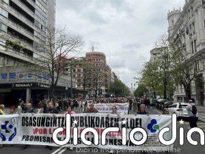 Manifestaciones denuncian en las capitales vascas la privatización de la sanidad y exigen el cese del consejero de Salud