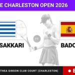 Maria Sakkari - Paula Badosa, en directo hoy: sigue el partido de Credit One Charleston Open