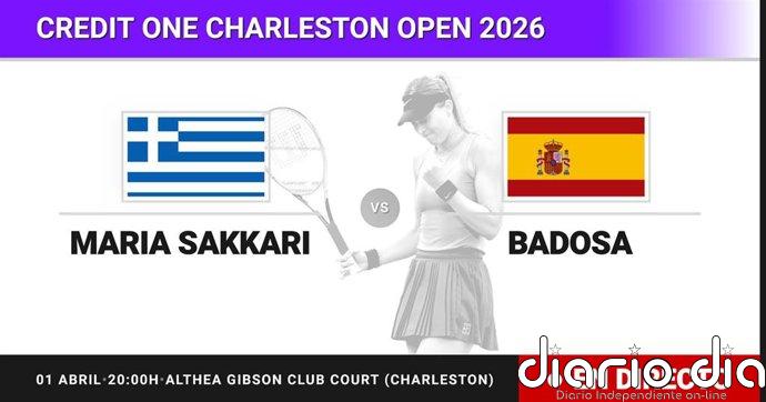 Maria Sakkari - Paula Badosa, en directo hoy: sigue el partido de Credit One Charleston Open