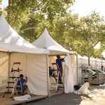 Más de 200 profesionales ultiman el recinto ferial que acogerá la Palma International Boat Show