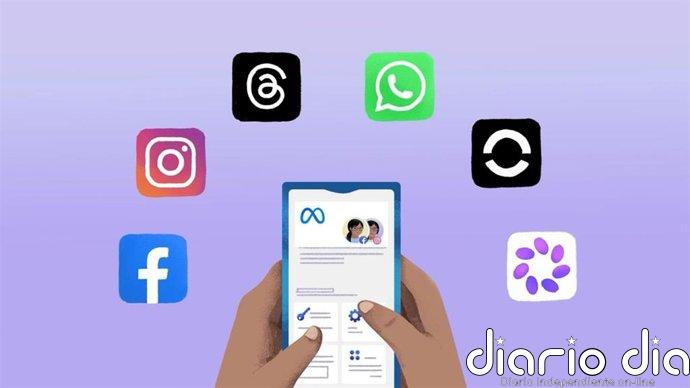Meta actualiza su centro de cuentas para centralizar el inicio de sesión en sus plataformas y dispositivos