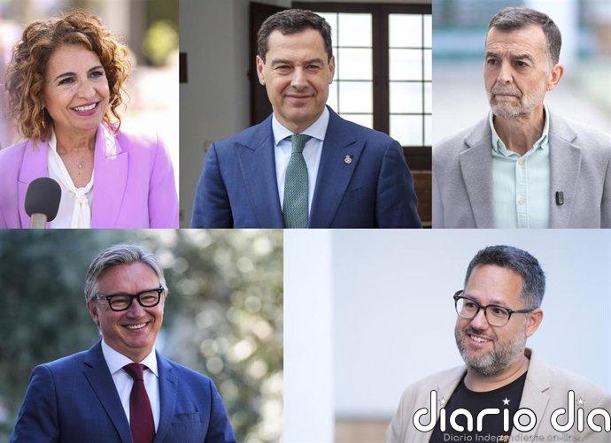 Moreno y Maíllo abren este jueves la campaña en Sevilla, Montero en Granada, Gavira en Cádiz y García en Málaga