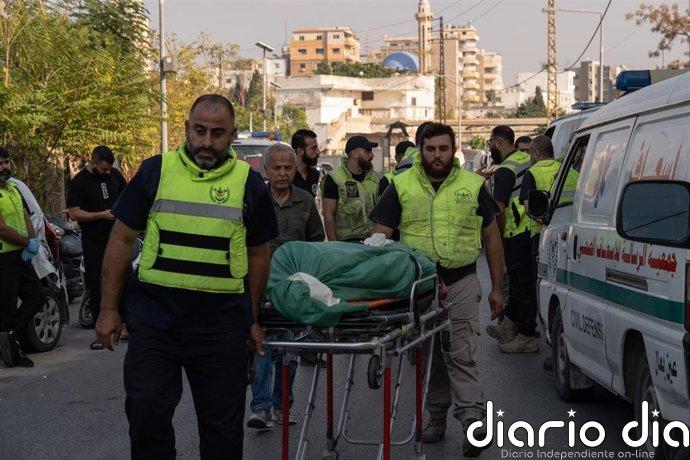 Mueren casi una decena de personas, incluidos tres profesionales sanitarios, en ataques de Israel en Líbano