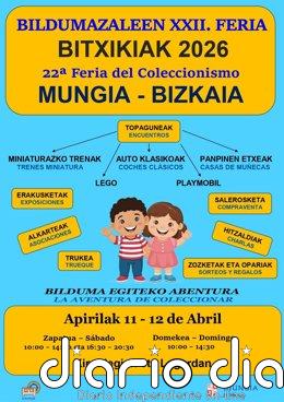 Mungia celebra este fin de semana la XXII Feria de Coleccionismo Cartel de la nueva edición de la feria Bitxikiak de Mungia.