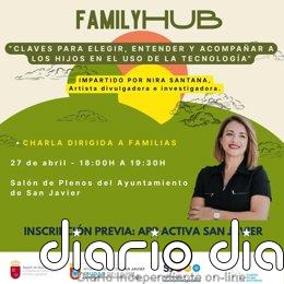 Nira Santana ofrecerá en San Javier una charla sobre el uso de las Nuevas Tecnologías entre los más jóvenes